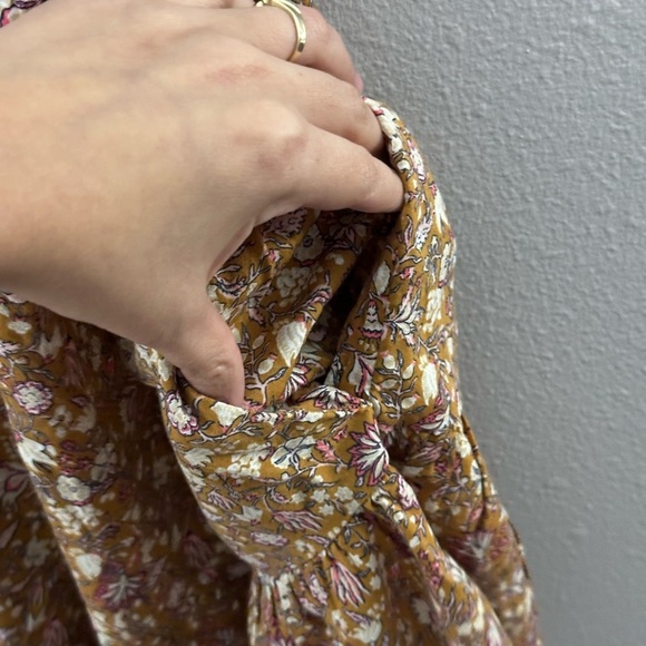 Old Navy Women Brown Tan Floral Print Cami Summer Dress size XS - Picture 6 of 9